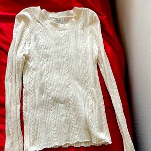 American Eagle white body con sweater.